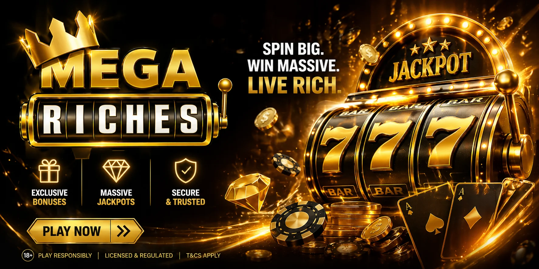 Mega Riches Casino  -  home hero
